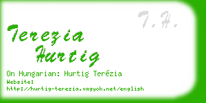 terezia hurtig business card